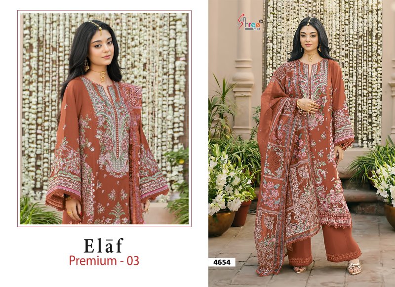 Elaf Premium Vol 3 By Shree Cotton Dupatta Dress Material 